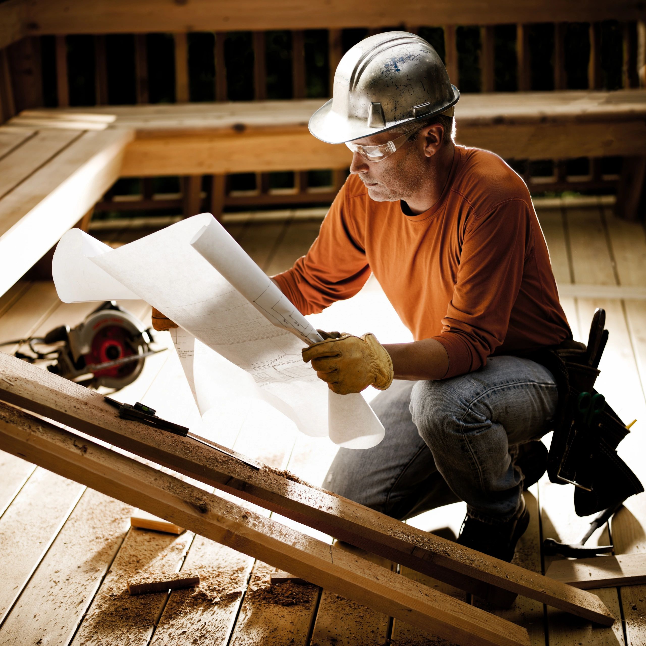 Professional construction worker portrait