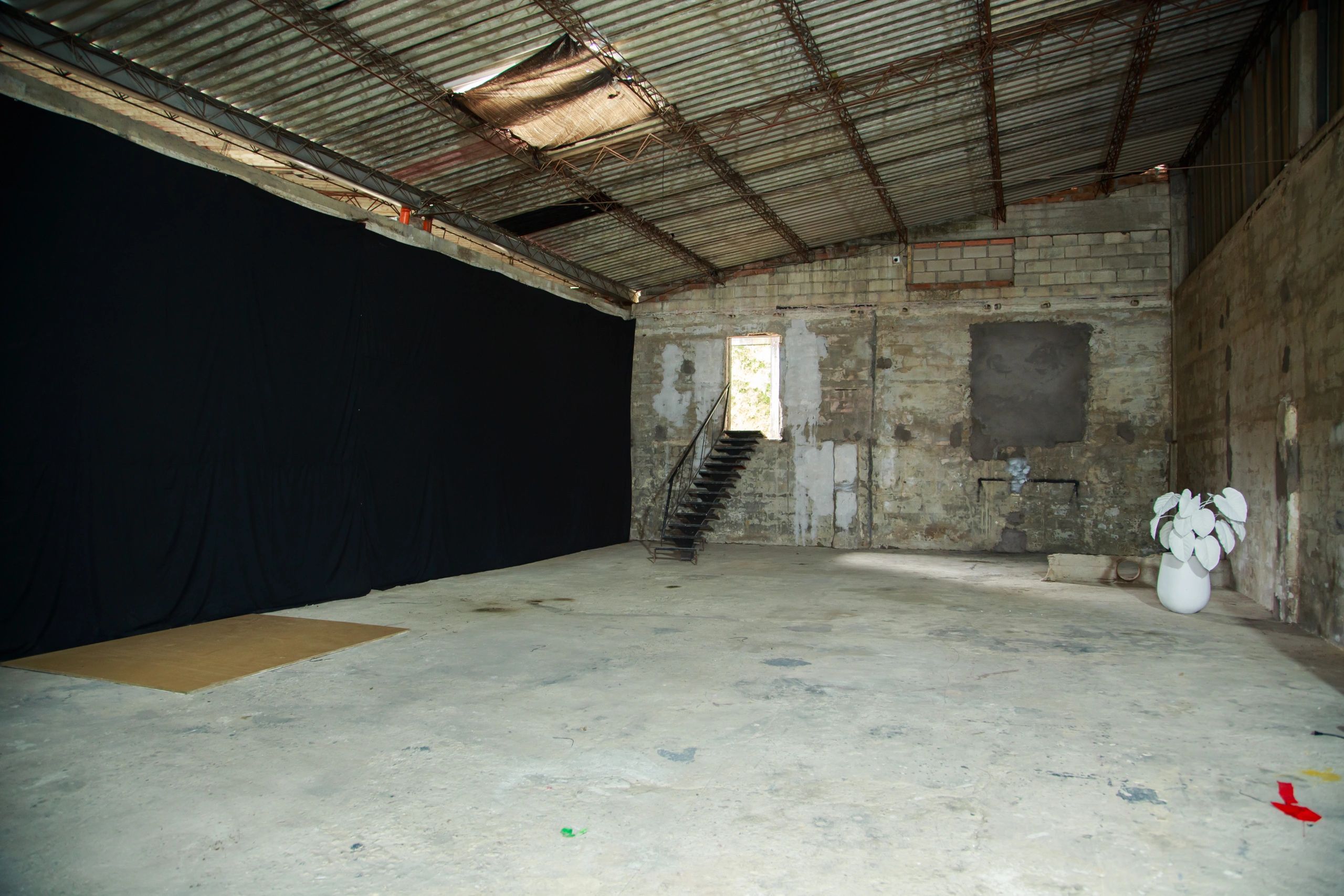 Interior refurbishment space prepared for building works